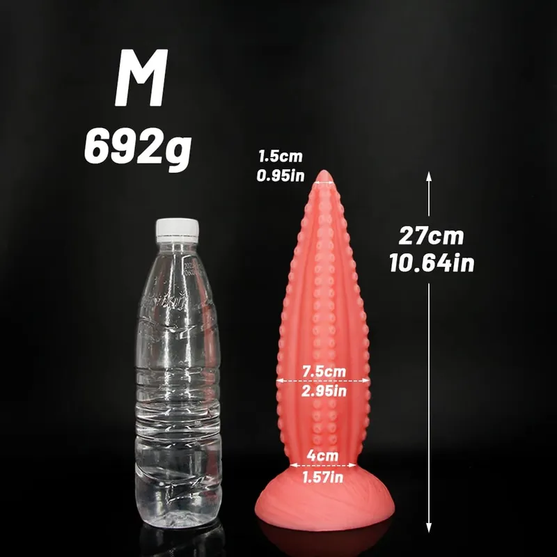 5 Laki ng Malaking Anal Dildos Soft Silicone Long Butt Plug Monster Dildo Napakalaking Pink Tentacle Dildo Masturbate Sex Toys para sa mga Babaeng Lalaki