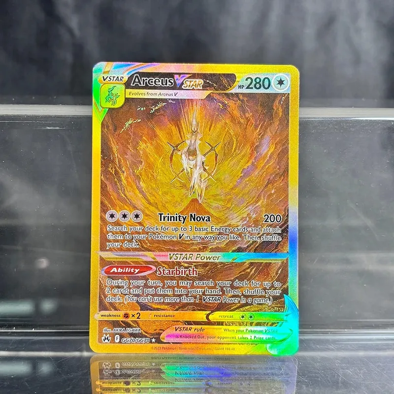 אוסף משחקי מסחר הולוגרפי PTCG כרטיסי פרוקסי Charizard Pikachu Mew EX Singl PKM Foil Cards Gengar VMAX Skyridge (SK)