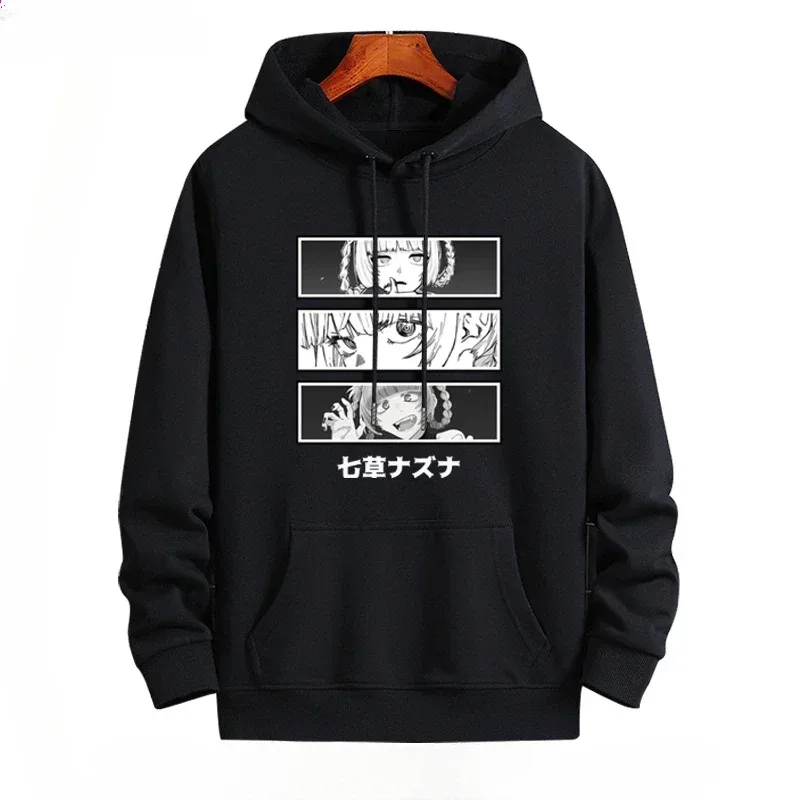 Y2K Anime appel de la nuit Nazuna Nanakusa sweat à capuche drôle Hip Hop graphique sweats Poleron Hombre Streetwear Harajuku Tracksui