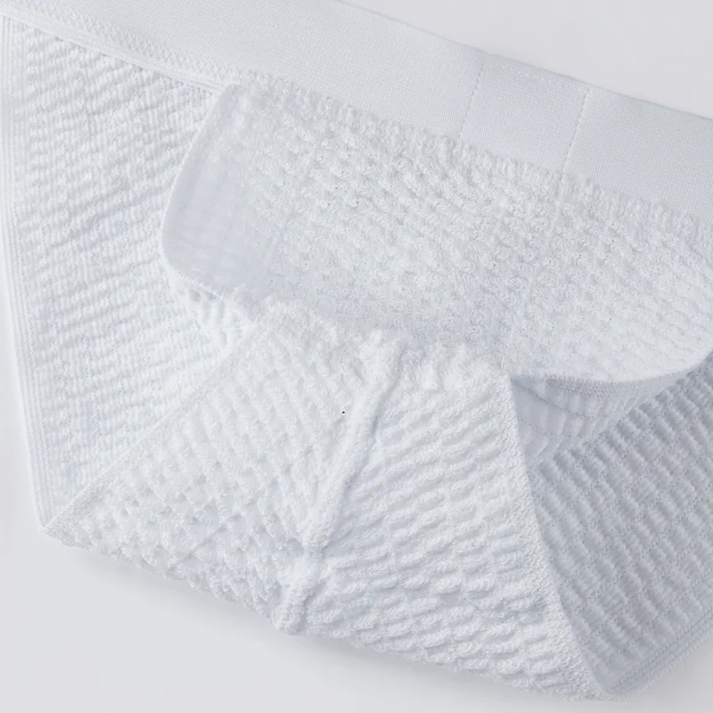 Men Woven Mesh High Fork Brief Adult Underwear Breathable U Pouch Elastic Soft G-string Thong Unisex Panties Men's Underpants