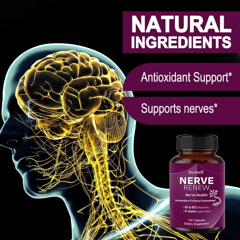 Neurological Support Capsules - Alpha Lipoic Acid Vitamins - Sinusuportahan ang Nervous System at Joint Health Bone Health — image 2