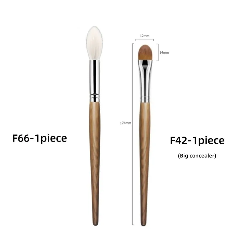 Tapered Highlighter Brush High Quality Natural Hair Face Setting Powder Blending Blusher Makeup Brushes — image 15