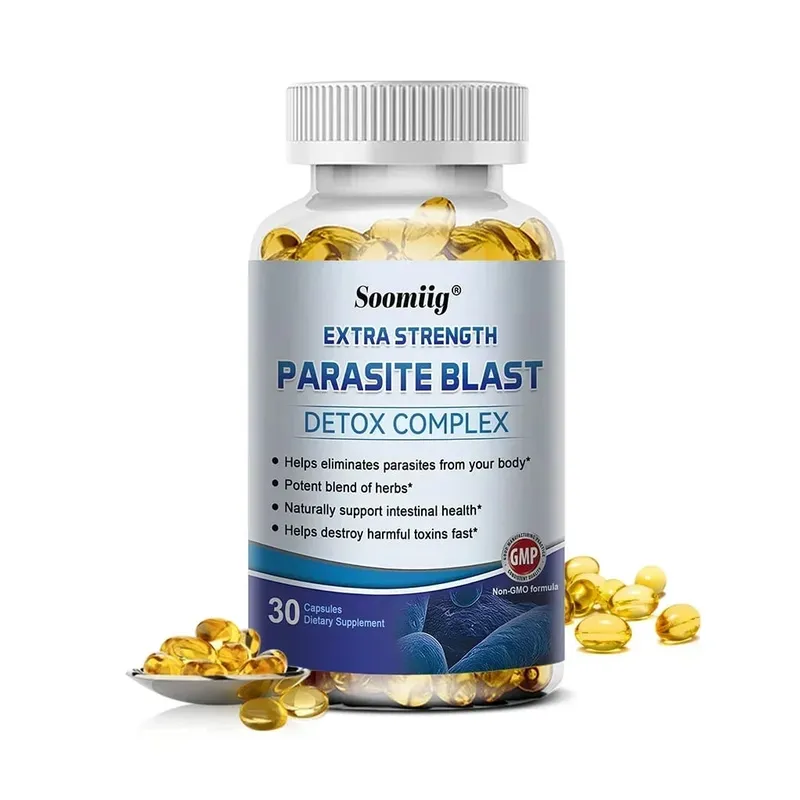 Parasite Blast - Suplemen Pembersih Usus Kesehatan Pencernaan Kesehatan Kekebalan Tubuh Menghilangkan Parasit dan Memperbaiki Pencernaan