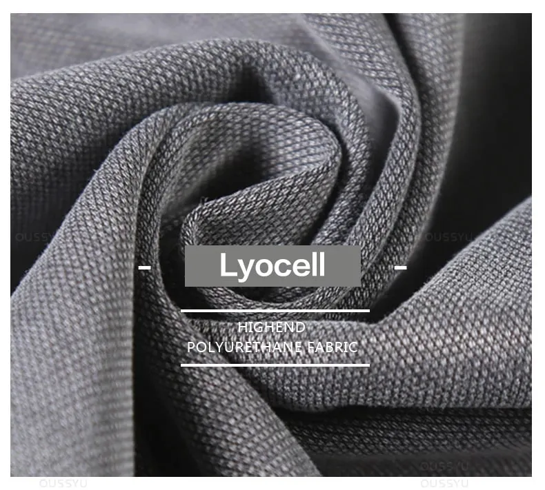 קיץ רך בד Lyocell ג'ינס גברים דק רופף מכנסיים ישרים שרוך אלסטי מותן קוריאה מכנסיים מזדמנים פלוס מידה M-5XL