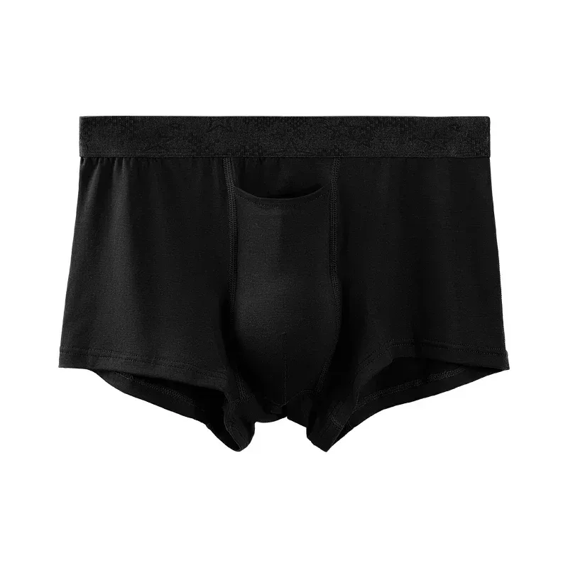 Bullet separation panties men's modal summer breathable sports boxers ice silk ice pocket shorts