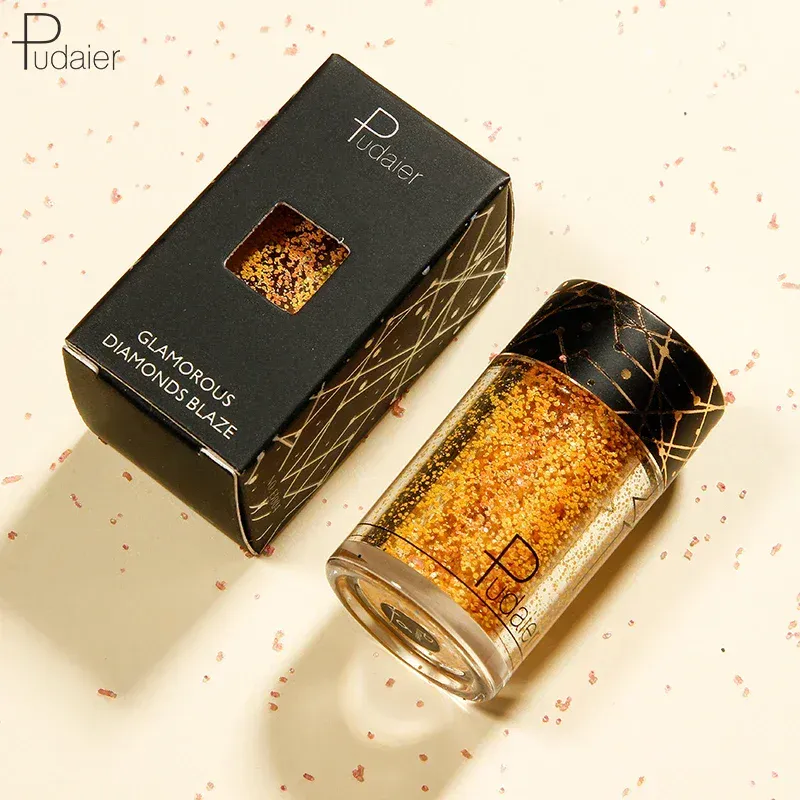 Νέα Glitter Eye Shadow Professional Makeup Monochrome Shining Eyeshadow Sequins Universal Party Cosmetic