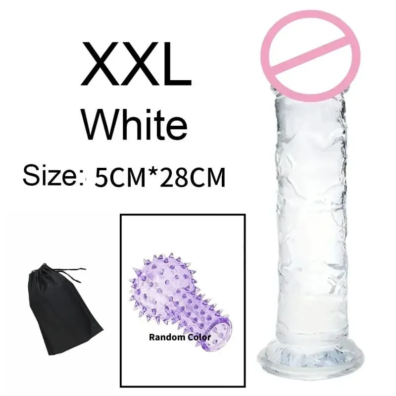 Σούπερ φθηνό 6 μεγεθών Ρεαλιστικό Soft Jelly Dildo Butt Prig βύσματα Παιχνίδι σεξ ενηλίκων για γυναίκες και άνδρες Κολπικός και πρωκτικός αυνανισμός