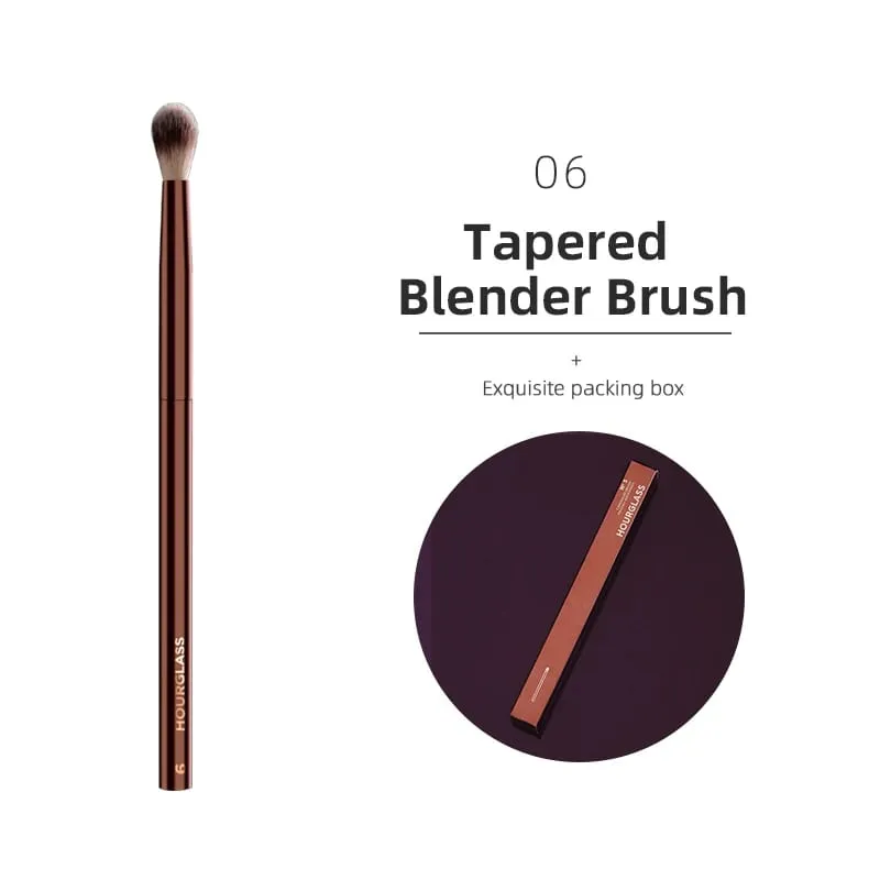 Hourglass Makeup Brush Lahat ng Uri ng Eyeshadow Foundation Concealer Powder Bronzer Blusher Eyeliner Retractable Professional Brushes