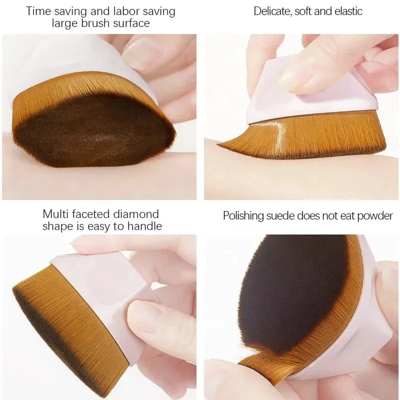 1/2 Buah Kuas Rias Ajaib Baru Kuas Perona Wajah Bedak Kecantikan Kuas Foundation Profesional Portabel Alas Lembut Kosmetik Besar