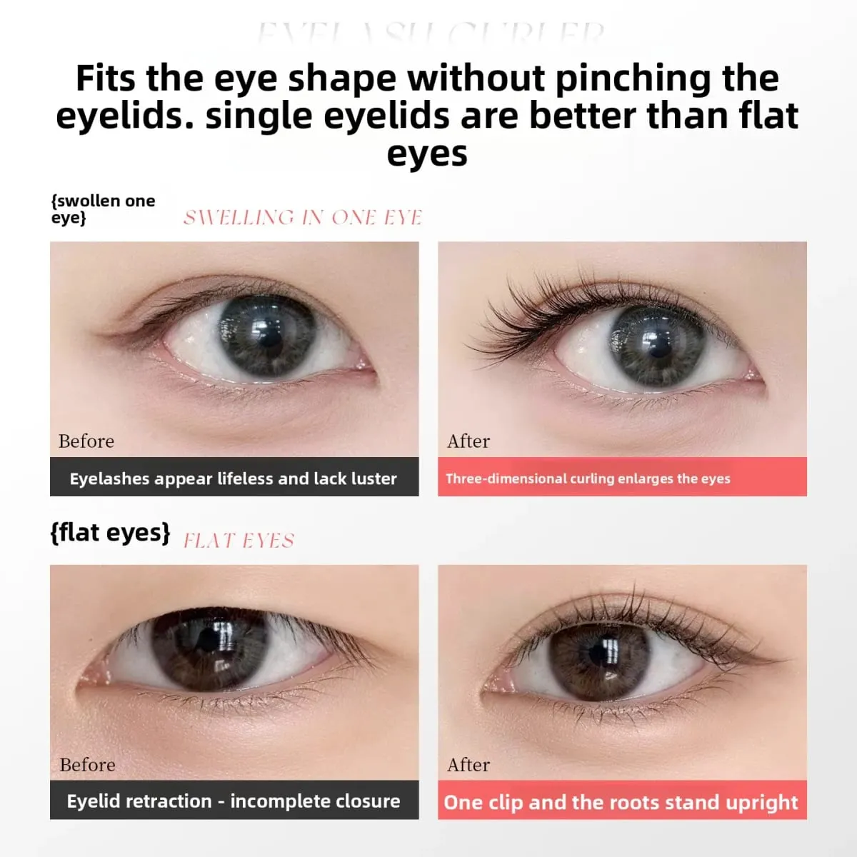 Wide Angle Eyelash Curler Sunflower Lash Lift Tool Long Lasting Curling Walang Pinch Eyelids Eyes Makeup Beauty Tool