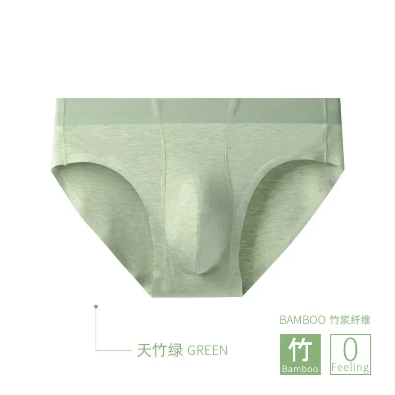 Men Sexy Briefs Bamboo Fiber Underwear Bulge Pouch Underpants 10A Antibacterial Breathable Sports Panties Soft Knickers Shorts
