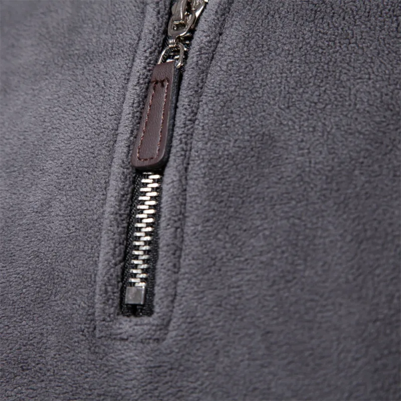 Jaket Bulu Hangat Tebal Kualitas Merek untuk Pria Jaket Pria Pullover Leher Ritsleting Jaket Pria Cangkang Lunak