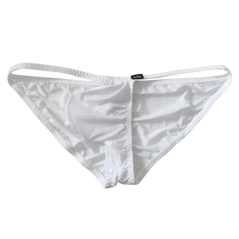 Ultra Low Waist Men's Briefs Thin Ice Translucent Sexy Underwear Comfortable Modern Fashion Buttock Highlighting Male Briefs