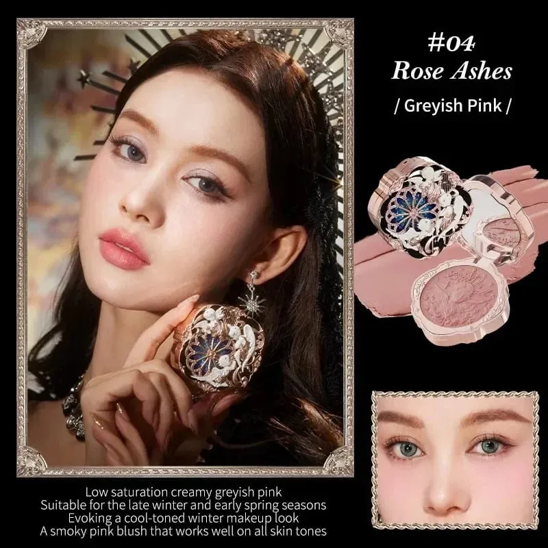Flower Knows Make Up Kit Cosmetics Full Set Strawberry Rococo Palette Little Angel Highlighter Matte Lipstick 4Pcs Kit