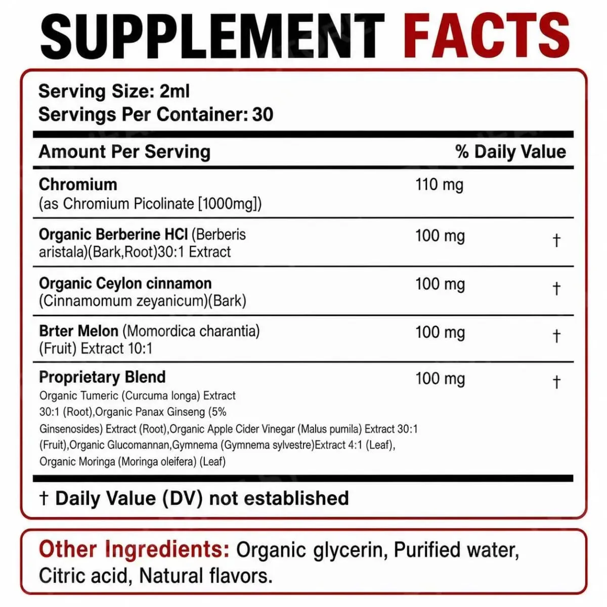 Berberine HCl & Ceylon Cinnamon Liquid Drops με Χρώμιο και Κουρκουμά για Ενεργειακή Ζωτικότητα & Υποστήριξη Μεταβολισμού 60 mL