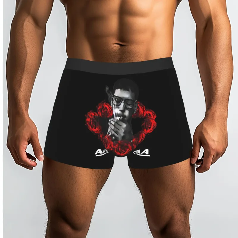 Male Funny A-Anuel AA Underwear Boxer Briefs Stretch Shorts Panties Underpants