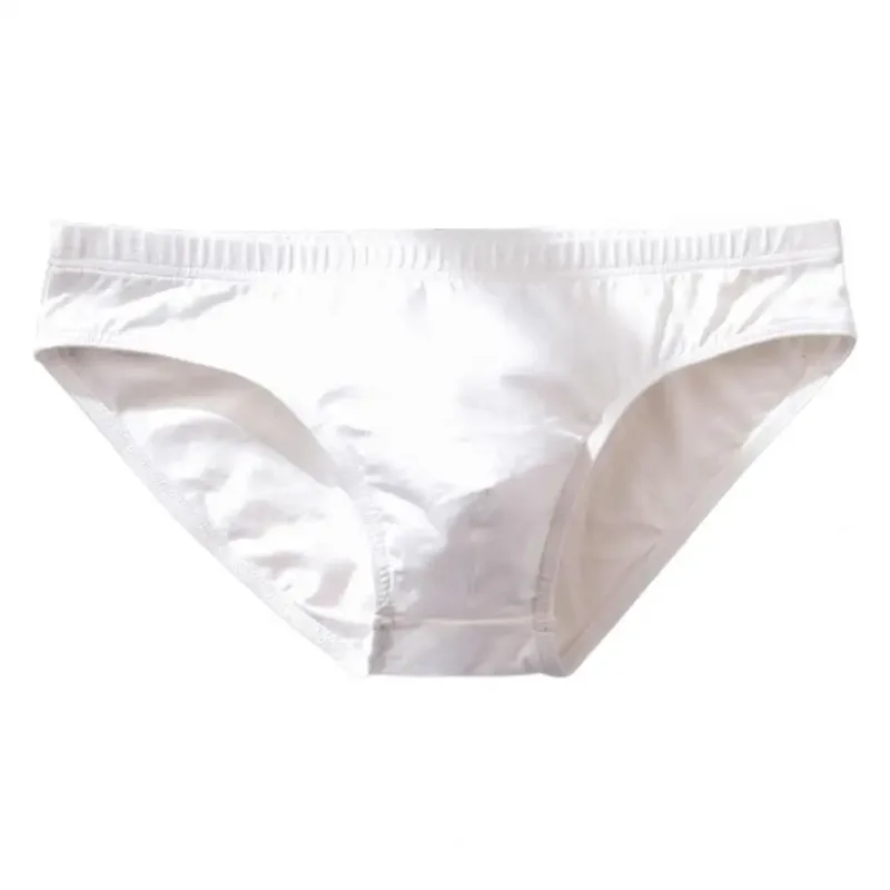 Cotton Briefs Adult Man Briefs Stretchy Breathable Solid Color Male Underwear Low Waist Cotton Underpants Plus Size Men Cotto