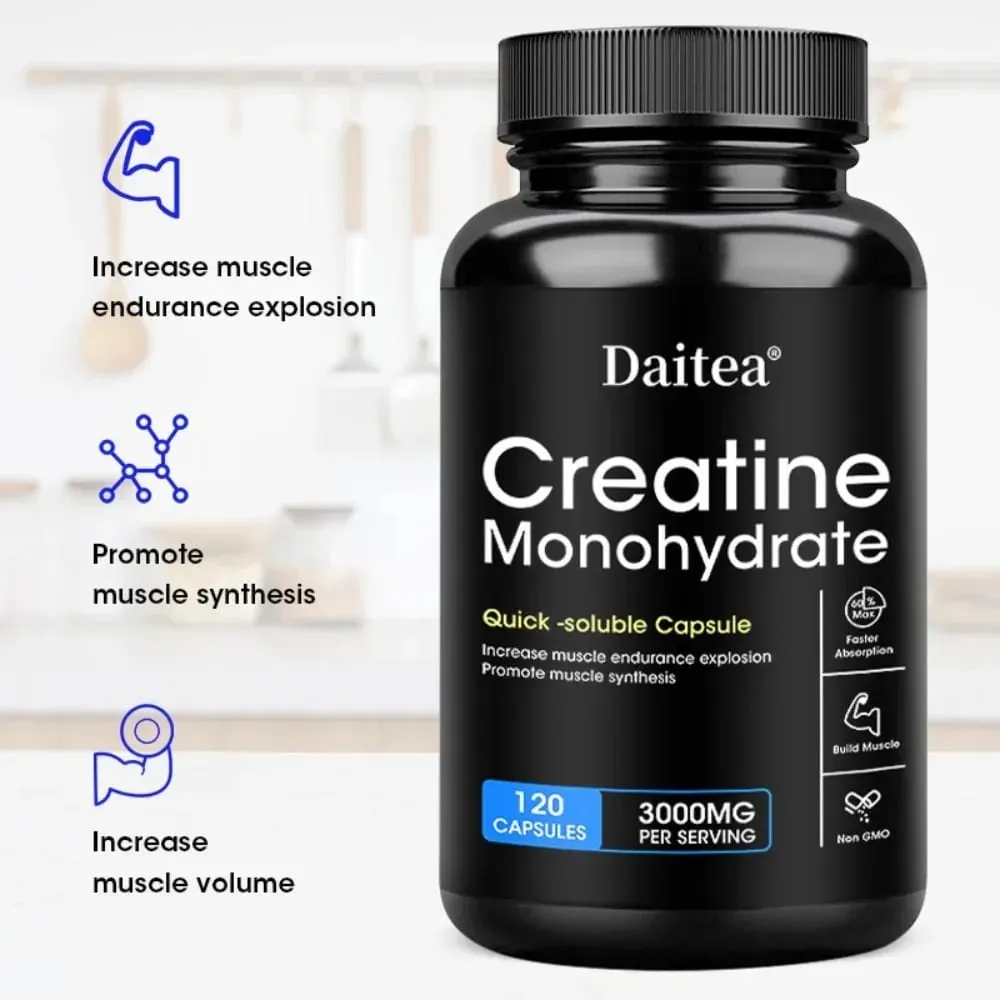 Creatine Monohydrate - Improves Performance Muscle Growth and Recovery