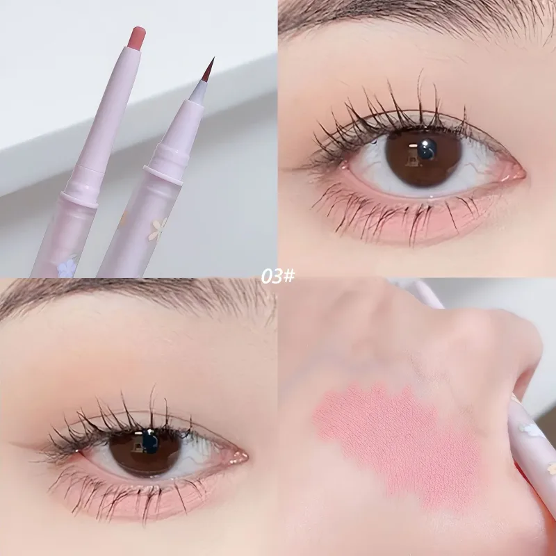 Double Head Aegyo Sal Eyeliner Liquid Down To Shadow Pencil Eye Highlighting Eyeshadow Stick Natural Big Eye Makeup Gel Pen — image 7