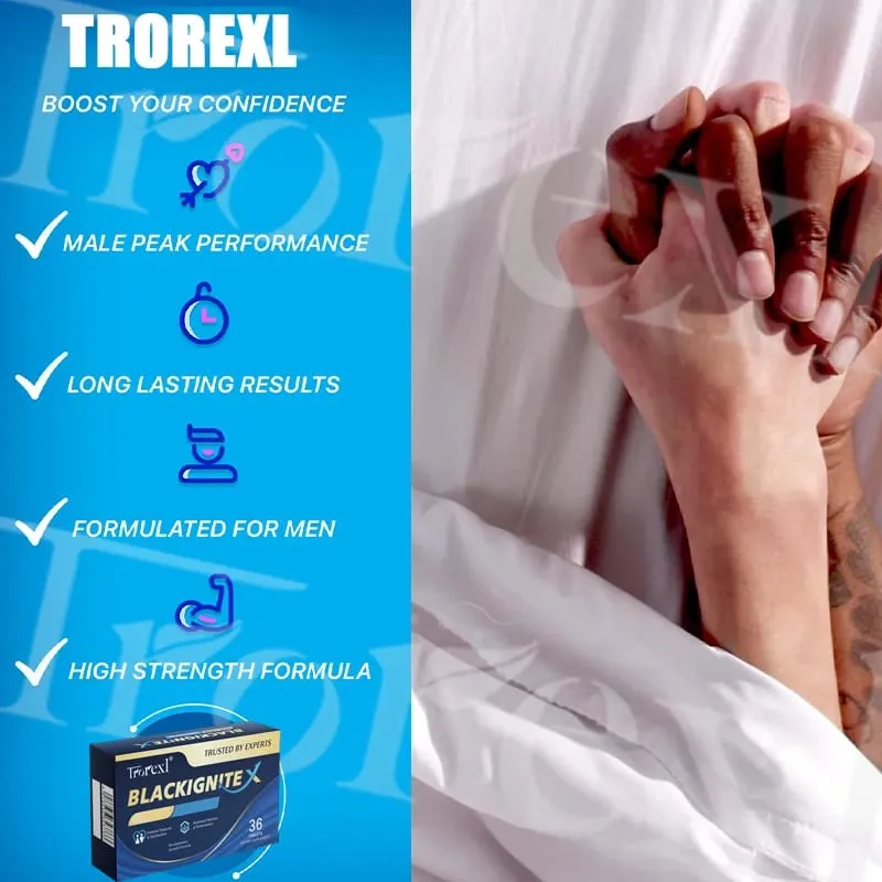 BlackIgnite X Tablets Oyster & Ginseng Supplement Enhancer Strength Extended Activity for Confident Performance