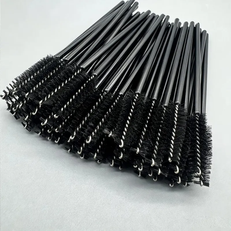 50 τμχ Βουρτσάκια βλεφαρίδων μίας χρήσης Crystal Eye Lash Mascara Wands Glitter Lash Comb Spoolies Μικροεφαρμογές μακιγιάζ