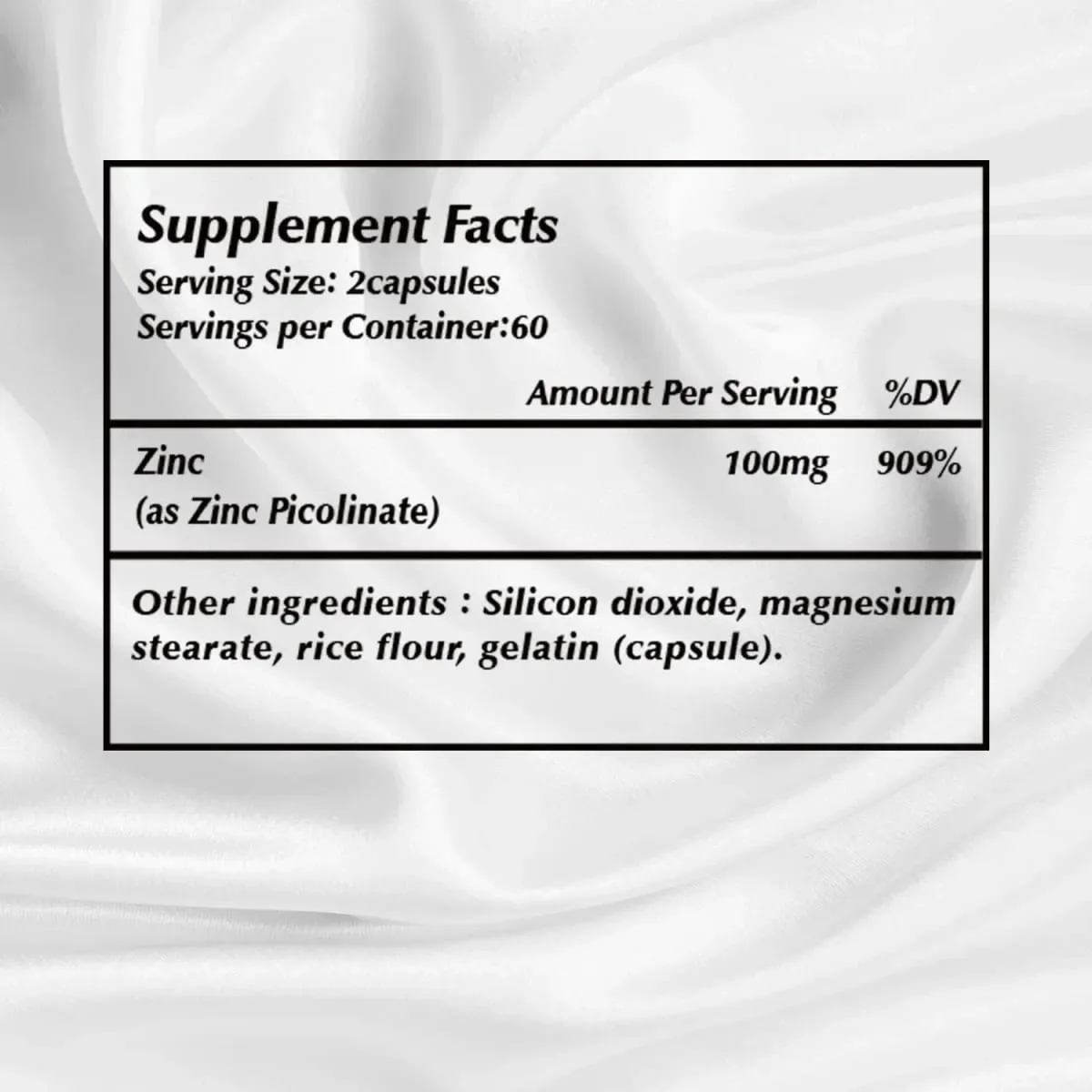 Κάψουλες Picolinate Zinc - Ενισχύει την Ανοσολογική Υποστήριξη Ύπνου & Ενέργειας