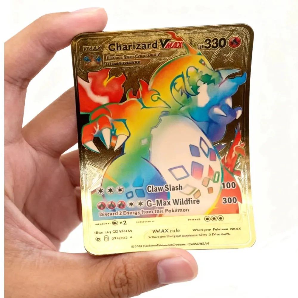 55 τεμάχια Pokemon Cards Vmax GX Gold Foil Flash Box Party Διαδραστικό παιχνίδι Αγγλικά Ισπανικά Πολύχρωμο Παιχνίδι Συλλογή Κάρτας Δώρο