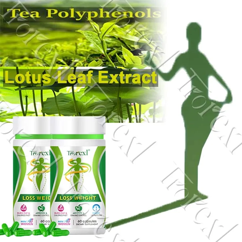 Tea Polyphenols Lotus Leaf Capsules | Slim Booster | Απώλεια λίπους | ΟΧΙ ΠΑΡΕΝΕΡΓΕΙΕΣ