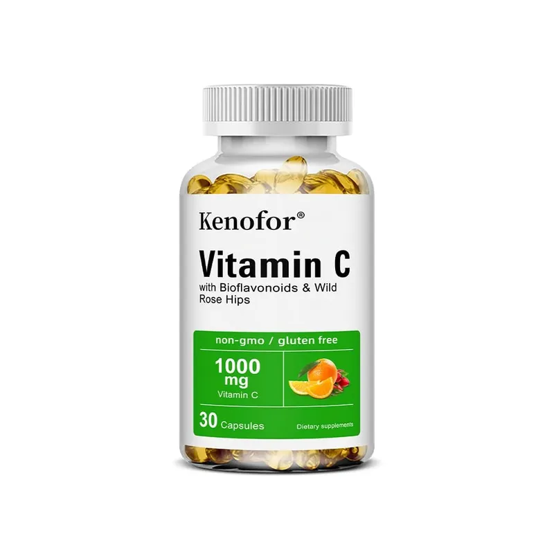 Vitamin C 1000 Mg - with Citrus Rosehip Immune Support Collagen Production Skin Health Antioxidant 120 Capsules