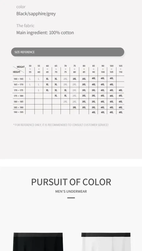 3PCS Pure Cotton Men's Underwear, Men's Boxer Briefs, Youth Pure Color Mid-Waist Boxer Briefs, Breathable Cotton Factory