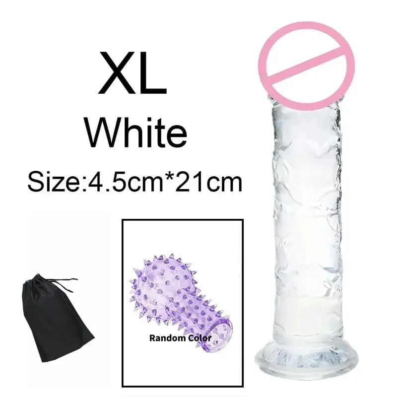 Σούπερ φθηνό 6 μεγεθών Ρεαλιστικό Soft Jelly Dildo Butt Prig βύσματα Παιχνίδι σεξ ενηλίκων για γυναίκες και άνδρες Κολπικός και πρωκτικός αυνανισμός