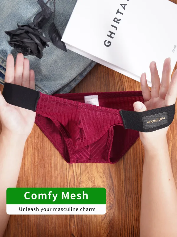 1/2/3PCS New Men's Premium Mercerized Cotton Briefs Ultra‑Thin Breathable Silky Soft Fitness Gym Daily Wear Men Underwear