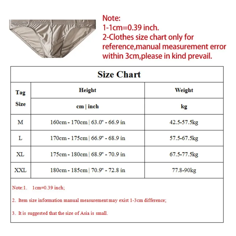Men's Silky Satin Briefs Sexy Low Rise Underwear Soft Stretchy Bikini Panties Shiny Smooth Butt-lifting Briefs Fitness Underpant