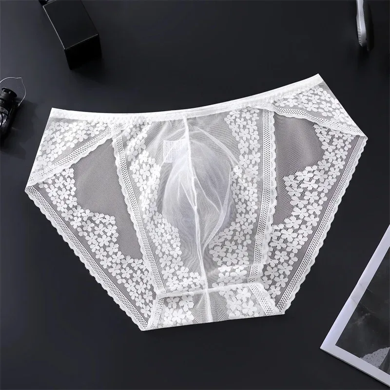 Lace Men's Underwear Ice Silk Calzoncillos Hombre 3D Convex Bag Adults 18 Plus Size Sexy Lingeries for Man Tangas Japonesa New 3256812281031515