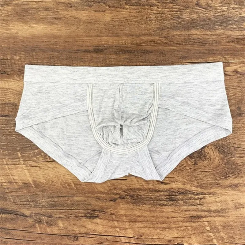 Men's Sexy Modal Pink Underwear Simple and Comfortable U Convex Pouch Briefs Low Waist Slim Fit Plus Size Male Underpants L-XXXL