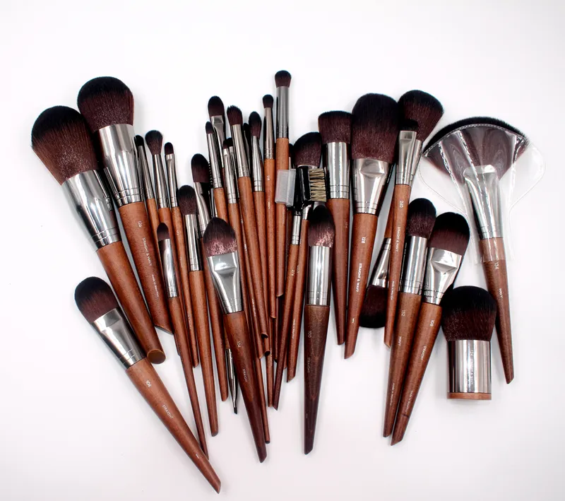 1 τμχ MF Φυσικό ξύλο Μαλακά πινέλα μακιγιάζ Powder Foundation Concealer Make Up Brush Blush Συνθετικά μαλλιά Σκιά εργαλεία υψηλής ποιότητας