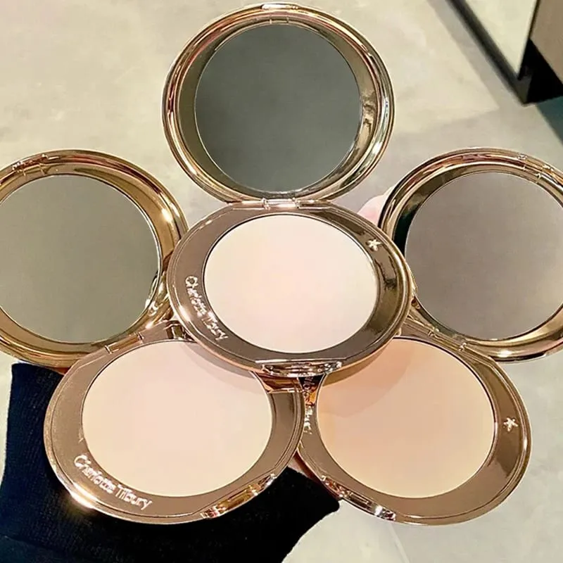Νέο Charlotte Tilbury Two Color σε σχήμα καρδιάς Powder Blusher Setting Spray Oil Control Powder Blusher Air Cushion Pen Cosmetic