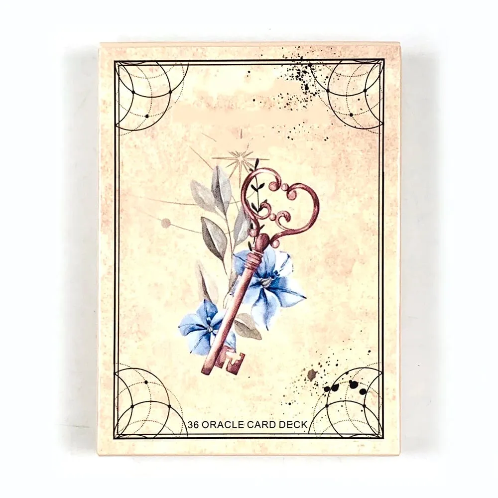 למכירה חמה של Oracle Cards Game Board גרסה אנגלית 36 חפיסת קלפים מאוירת להפליא משחק קלפי חיזוי גורל למשפחה