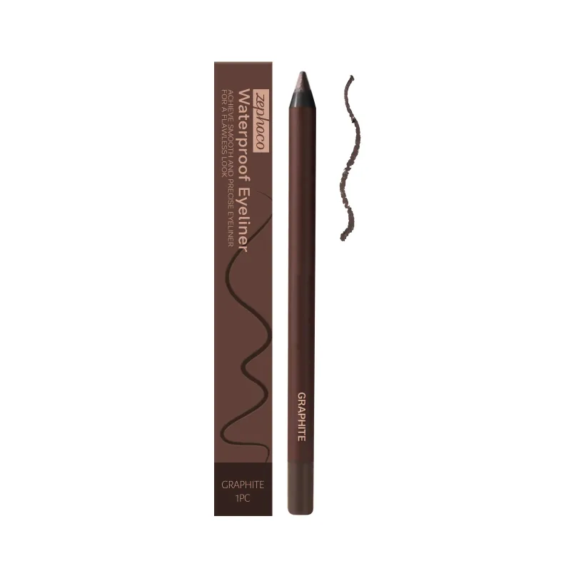 Zephoco Gel Eyeliner Pen Vízálló Smooth Eye Smink Hosszan tartó izzadságálló, olajálló Smudge Proof Eye Liner Ceruza smink