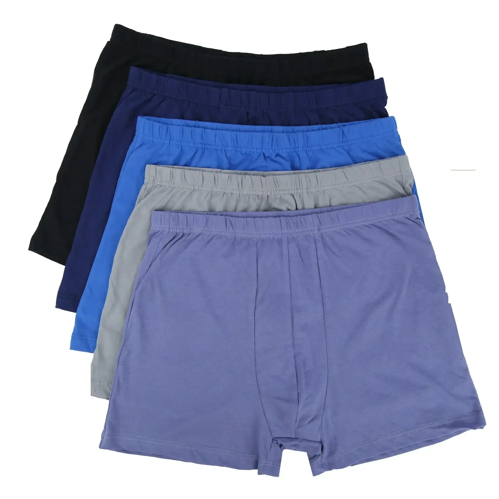 Cuecas Boxer de Algodão 8XL 10XL Respiráveis Anti Chafing Soltas para Homem 4PCS Plus Size Bulk com Elástico na Cintura — image 1