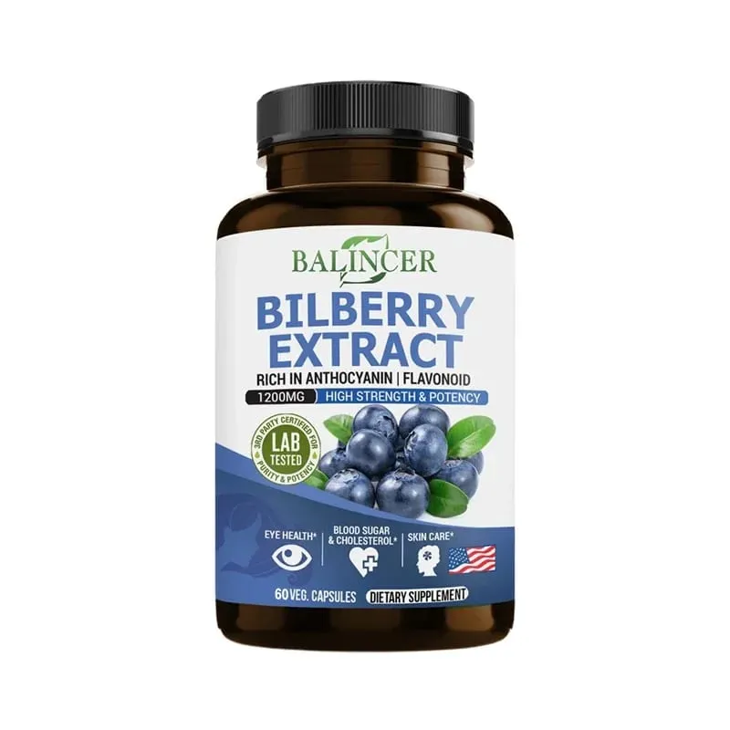 Bilberry Extract Supplements - Mayaman sa Antioxidants Itaguyod ang Kalusugan ng Paningin at Protektahan ang Mga Mata Itaguyod ang Kalusugan ng Utak