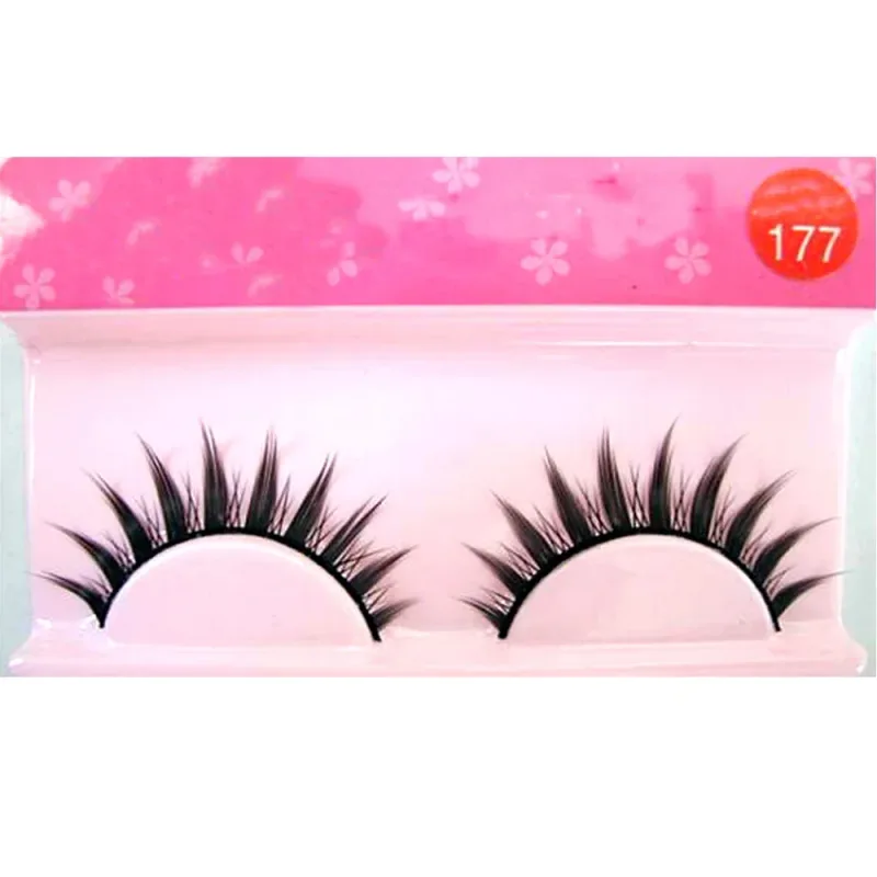 White Eyelashes Cosplay smink Natural Long Cross Strip műszempillák