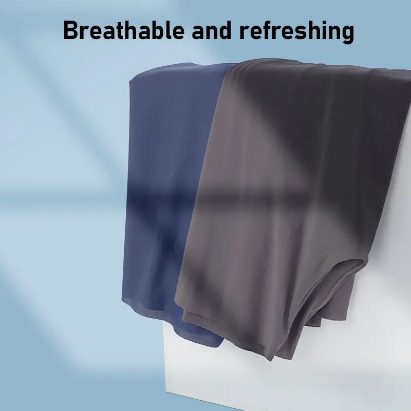 4Pcs Men Ice Silk Boxer Briefs Ultra Thin Transparent Breathable 3D Pouch Soft Mid Waist Men Underwear Shorts