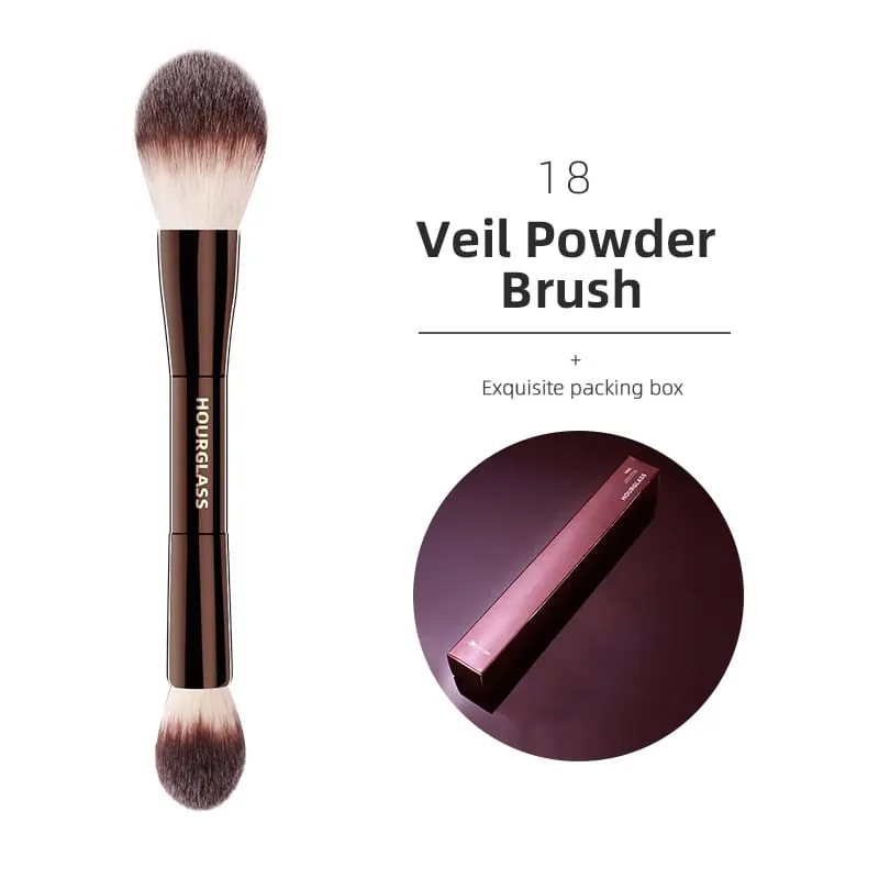 Hourglass Makeup Brush Lahat ng Uri ng Eyeshadow Foundation Concealer Powder Bronzer Blusher Eyeliner Retractable Professional Brushes