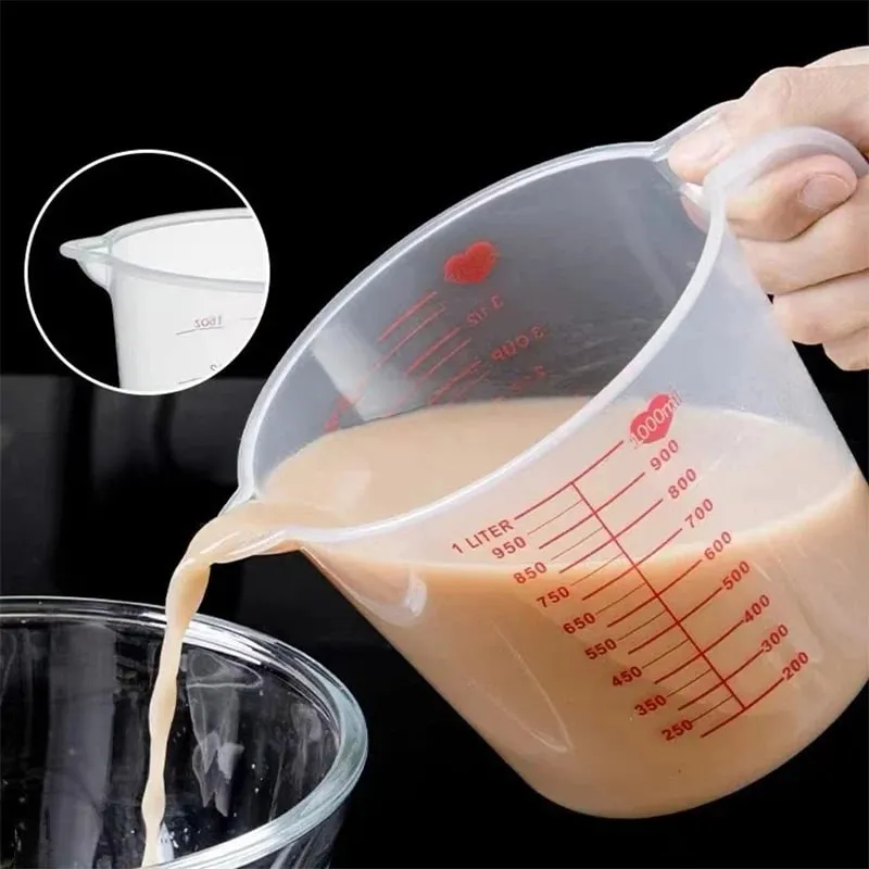 250/500/1000ML Κύπελλο Easuring Μεζούρα και κουτάλια Πλαστική κανάτα Ψηφιακή ζυγαριά κουζίνας Εργαλεία ψησίματος Αξεσουάρ χρονοδιακόπτη