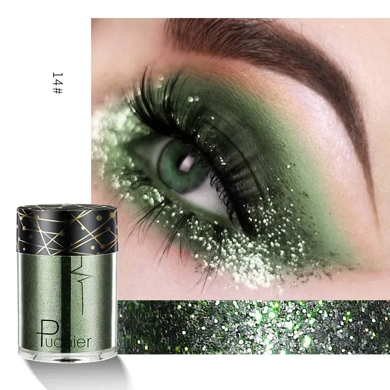 Νέα Glitter Eye Shadow Professional Makeup Monochrome Shining Eyeshadow Sequins Universal Party Cosmetic