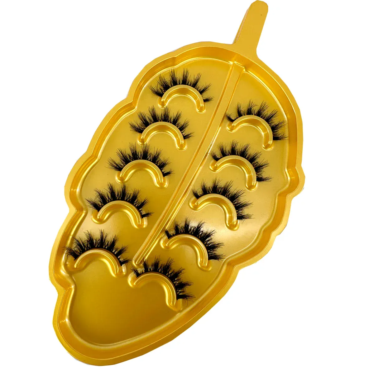 ΝΕΟ Εφέ ματιών Cat/Fox 5 ζεύγη Messy Fluffy Volume Eyelashes6D Super Fluffy Wispy Mink Eyelashes Dramatic Lashes Eyelash