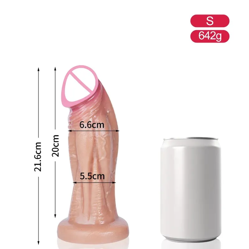 Huge Thick Realistic Dildo Big Penis Double Penetration Anal Plug Vagina Masturbator Fake Dick Adult Sex Toy for Women Sexuales