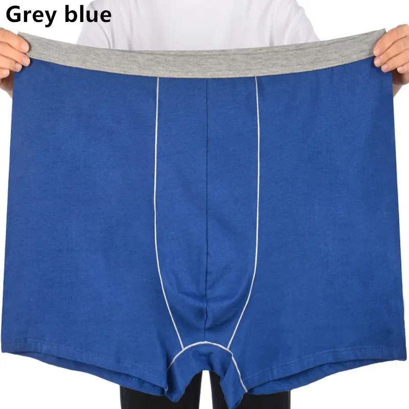 Man Underwear High Waist Cotton Loose 200KG Plus Size 10XL 12XL 13XL Boxers Male Elastic Oversized Red Blue Underpants Pantie