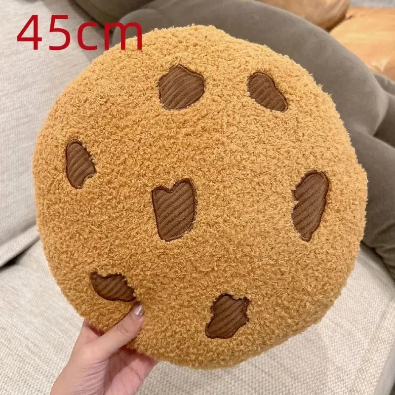 1pcs Soft Cookie Pillow Cartoon Cookies Plush Seat Cushion Food Children Children Girls Birthday Room Decoration New Year Gift — image 6